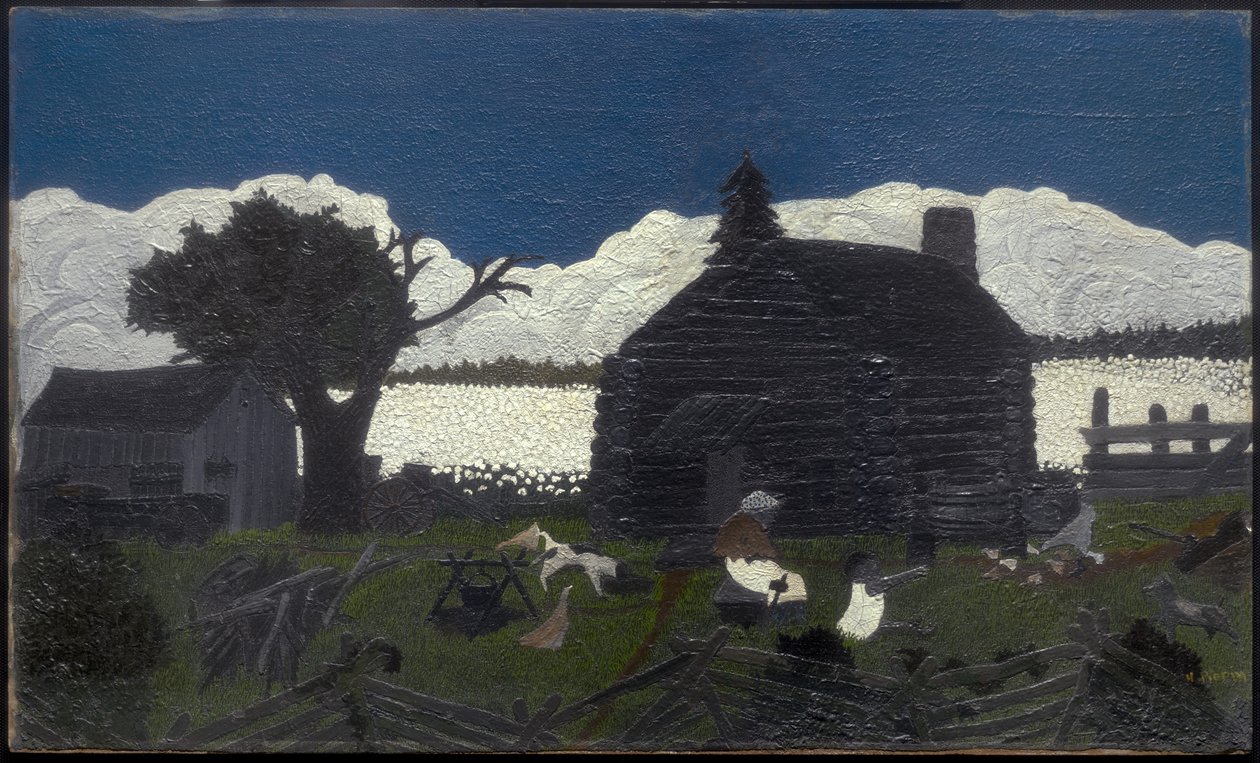 Stuga i Cotton av Horace Pippin