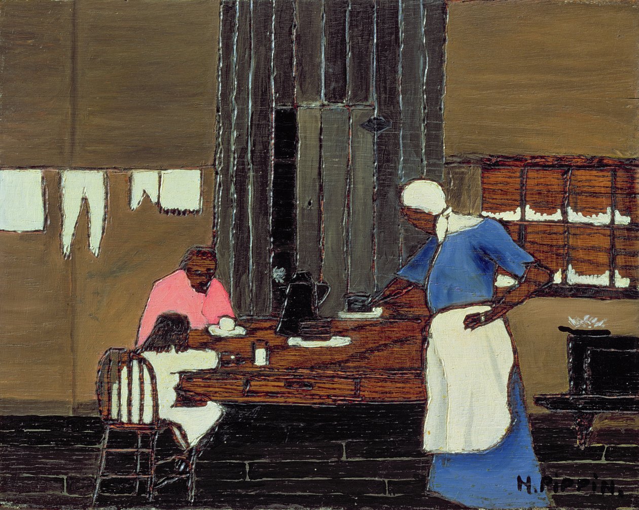 Supper Time, ca 1940 (olja på panel) av Horace Pippin