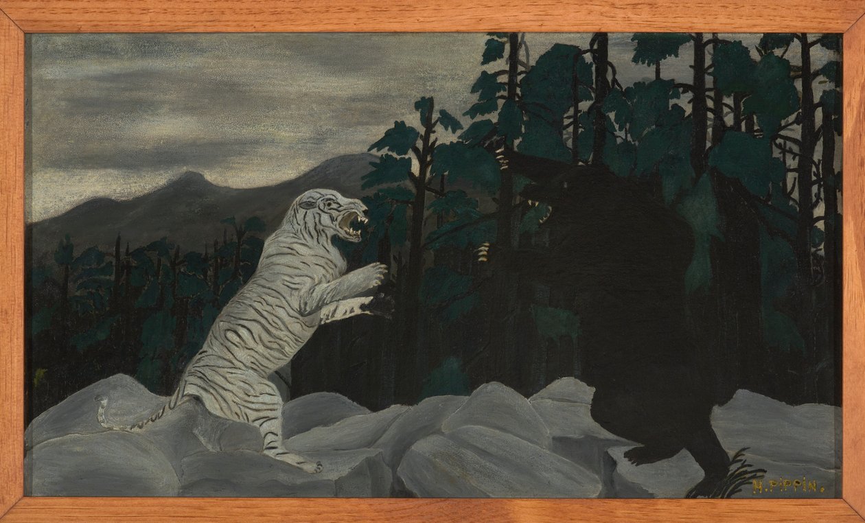 Den blå tigern av Horace Pippin