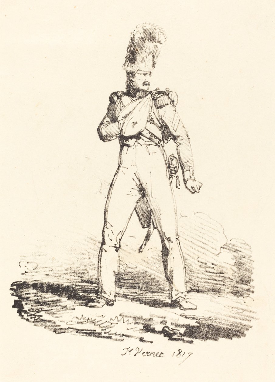 Grenadjär av Emile Jean Horace Vernet