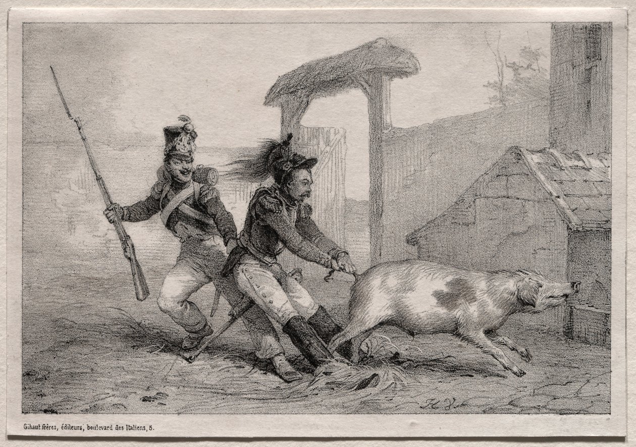 Marodörer, håll fast. av Emile Jean Horace Vernet