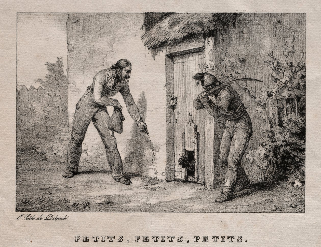 Marodörer Marodörer. Små! Små! Små!. av Emile Jean Horace Vernet