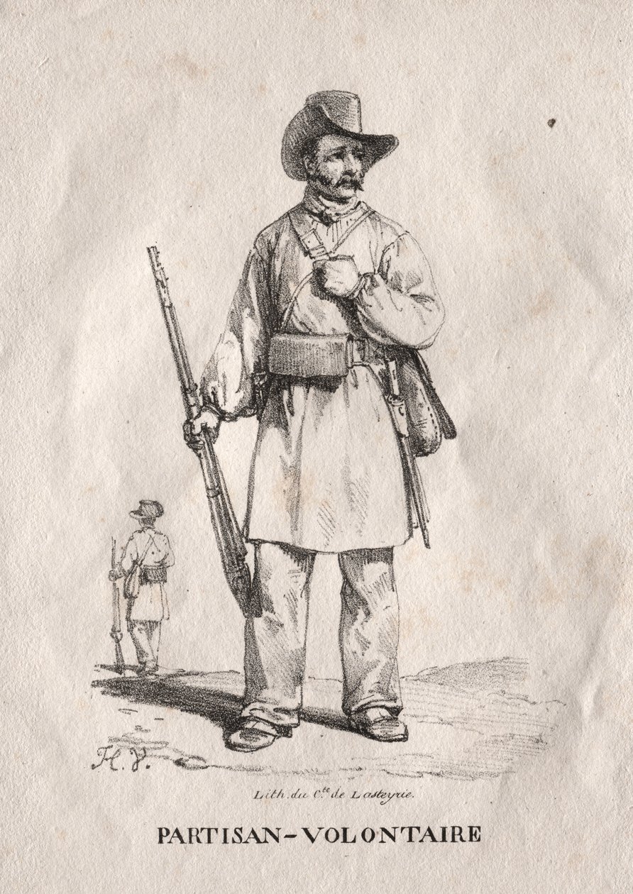 Frivillig partisan av Emile Jean Horace Vernet