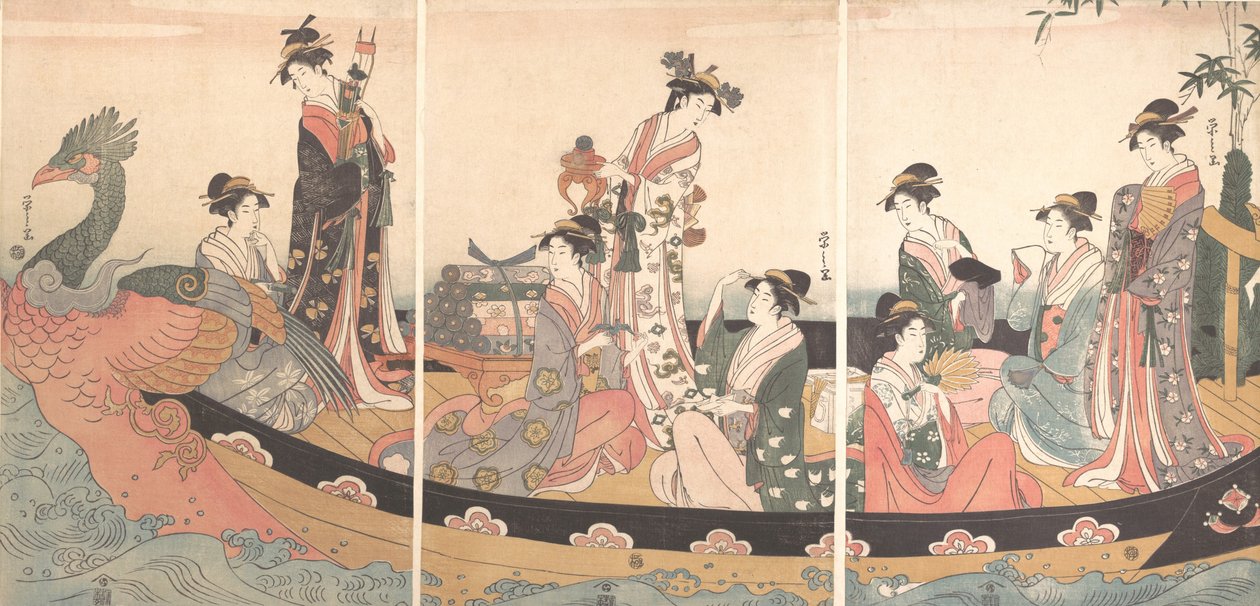 Skattbåten, ca. 1795. av Hosoda Eishi
