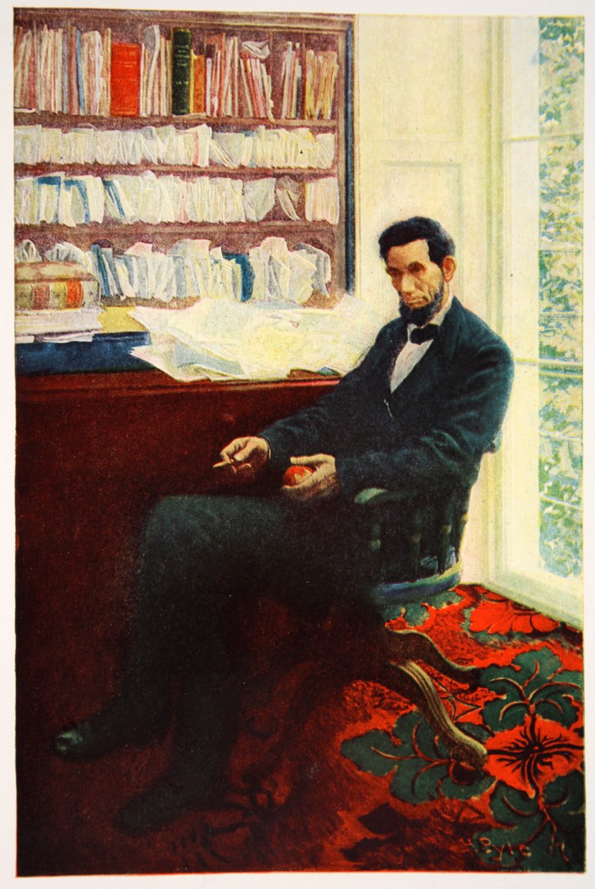 Porträtt av Abraham Lincoln av Howard Pyle
