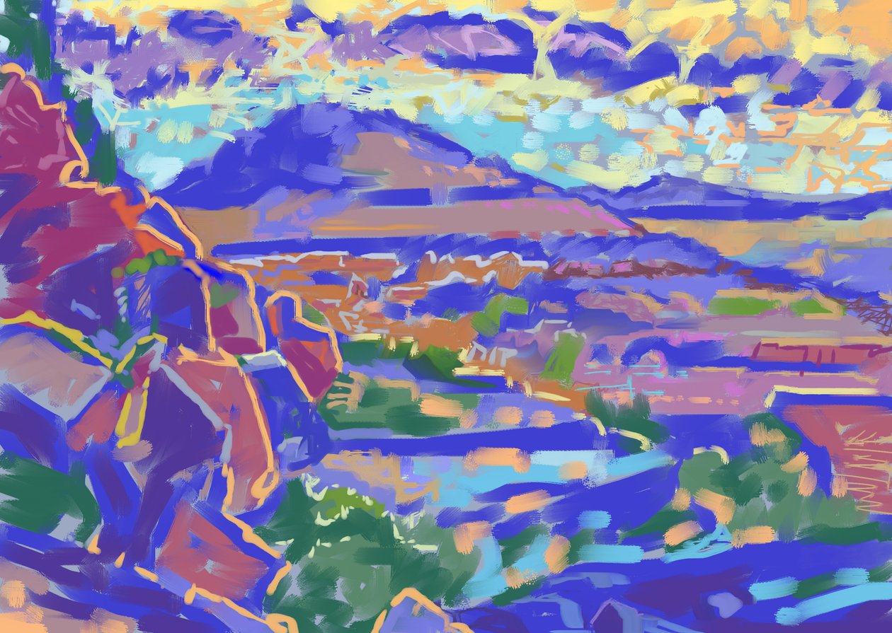 Land and Light, Sedona (datorkonst) av Howard Ganz