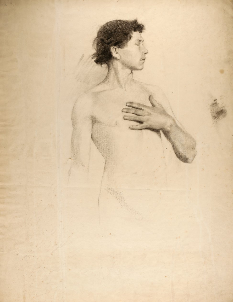 Naken pojke, torso och huvud av Howard Russell Butler