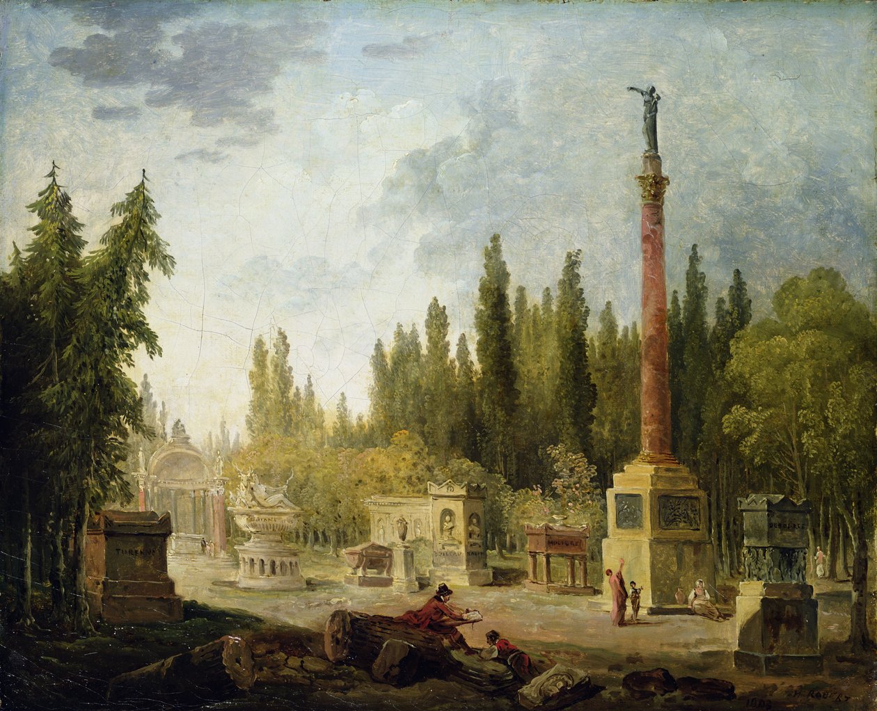Le Faatoaga o le Musee des Monuments Francais, 1795-1808 swed av Hubert Robert