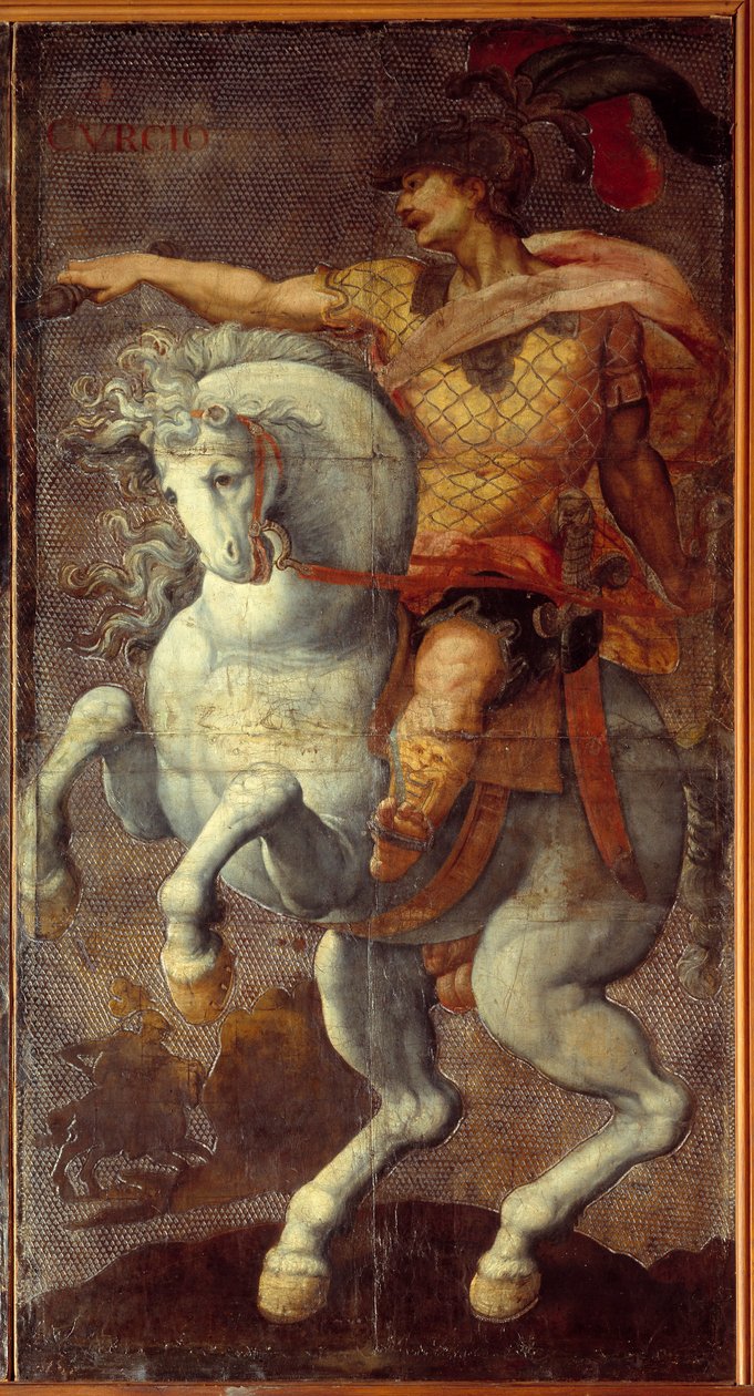 Gobeläng av de sju läder av Hubert (after) Goltzius