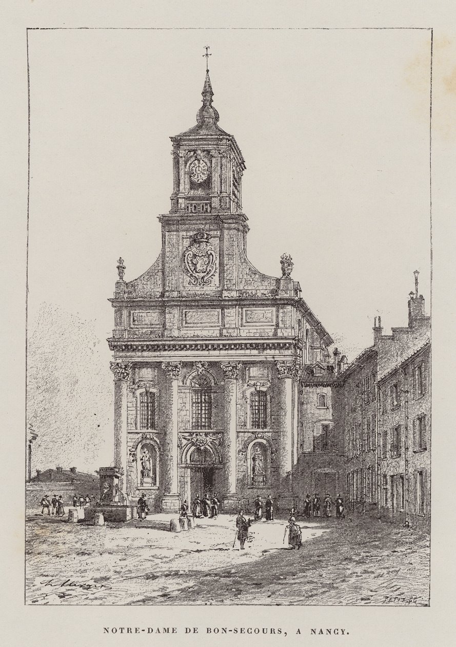 Notre-Dame De Bon-Secours, A Nancy (gravyr) av Hubert Clerget