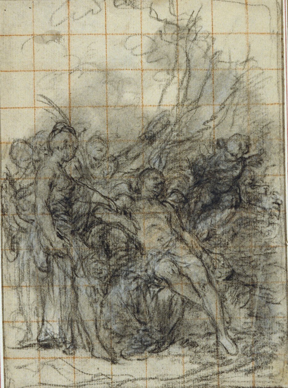 Adonis död (?) av Hubert Francois Gravelot