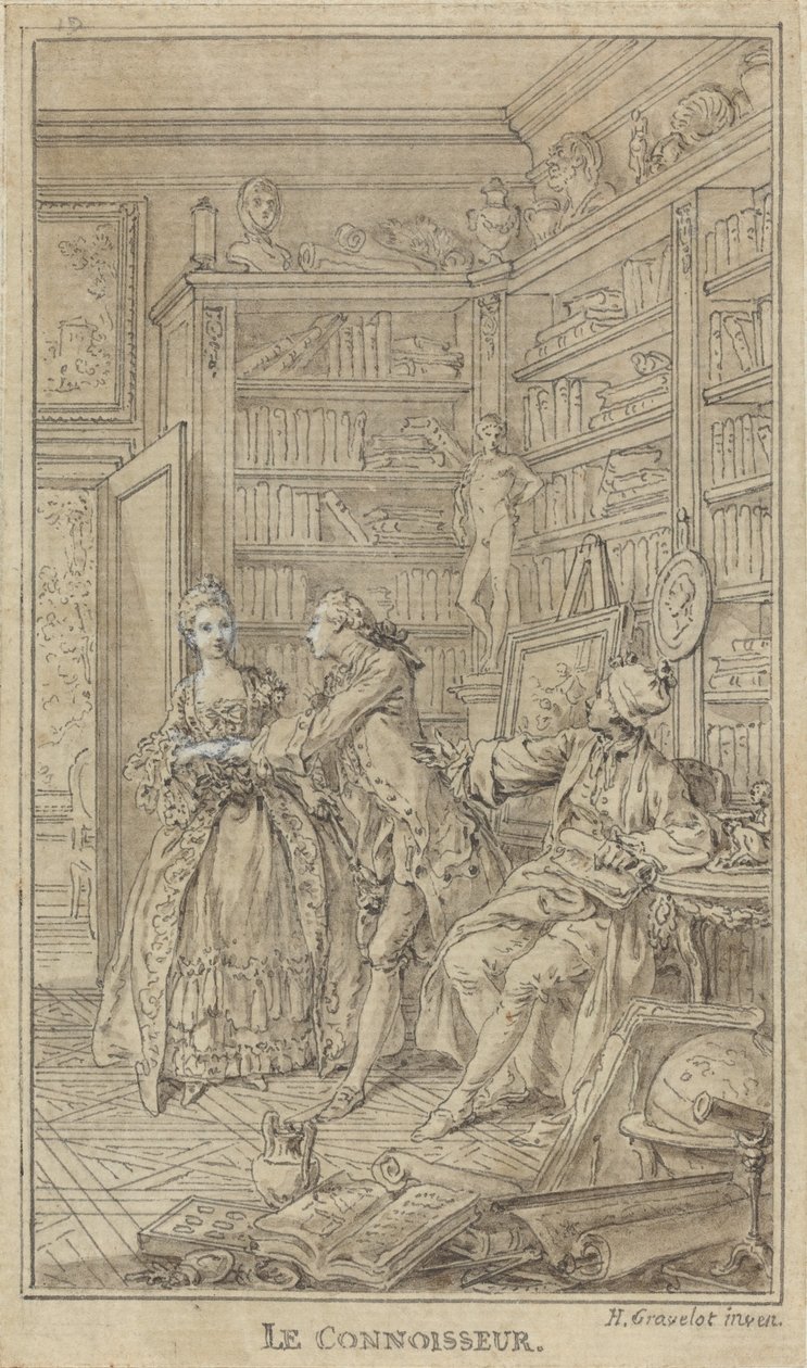 Konnässören av Hubert Francois Gravelot