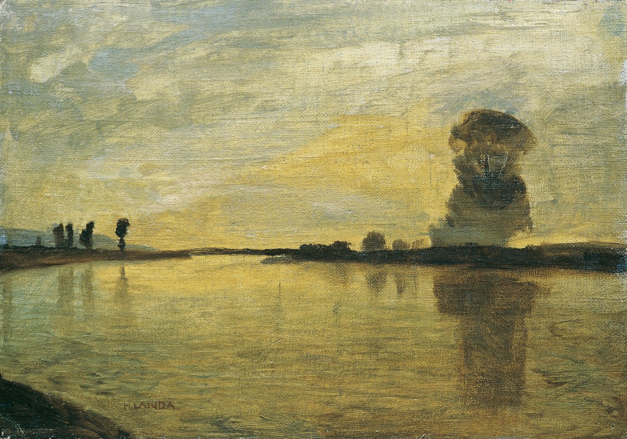Donau landskap av Hubert Landa