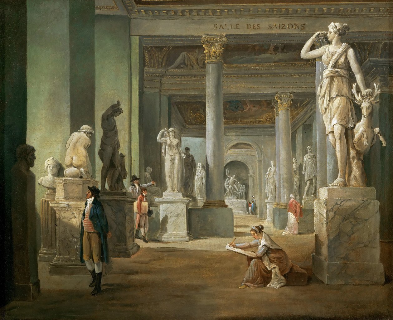 Salle des Saisons på Louvren av Hubert Robert