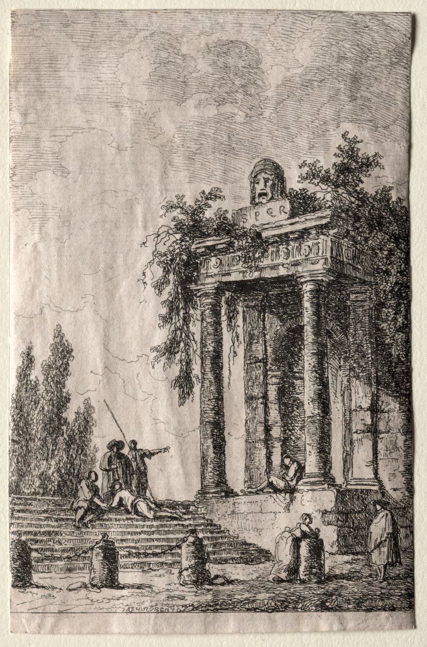 Roms kvällar: Trappan av Hubert Robert