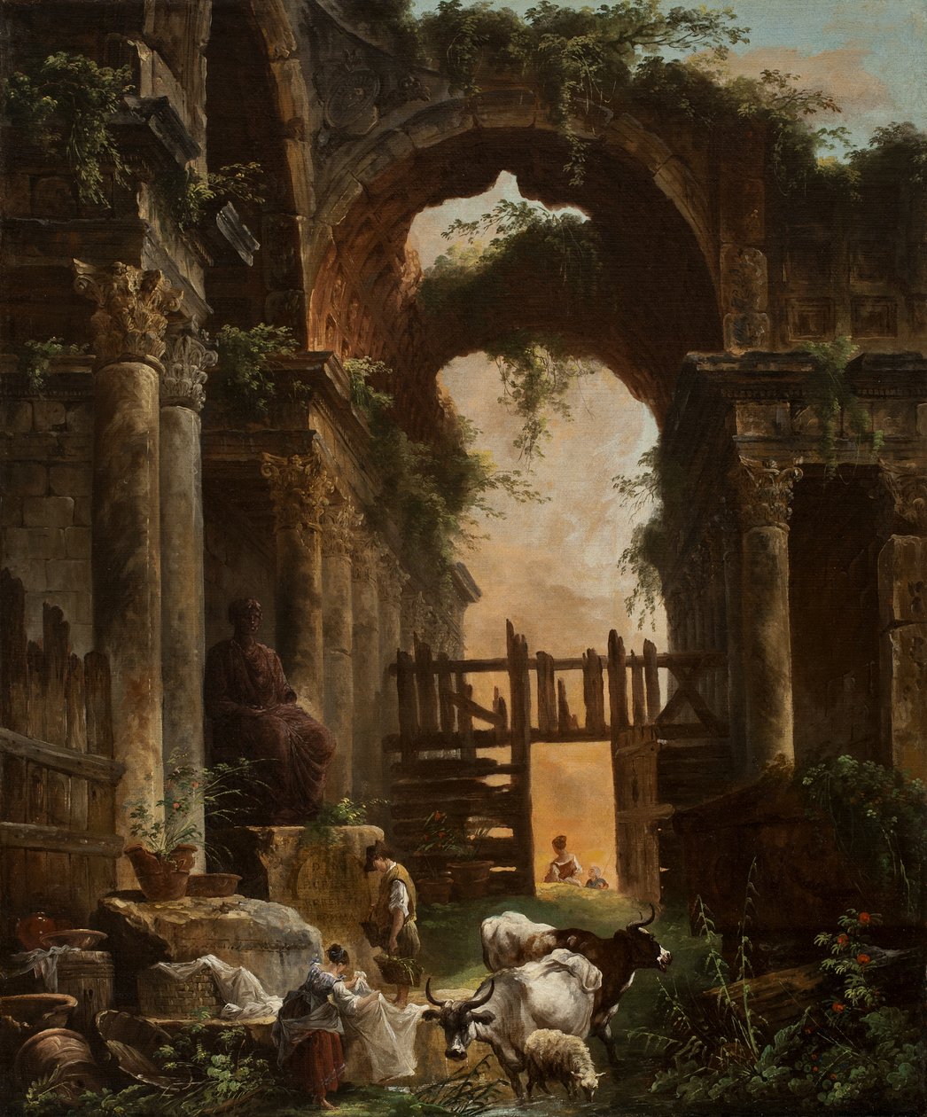 Romerska ruiner, 1759 av Hubert Robert