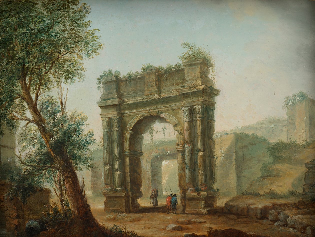landskap av ruiner av Hubert Robert