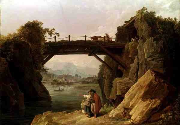 Bron (olja på duk) av Hubert Robert
