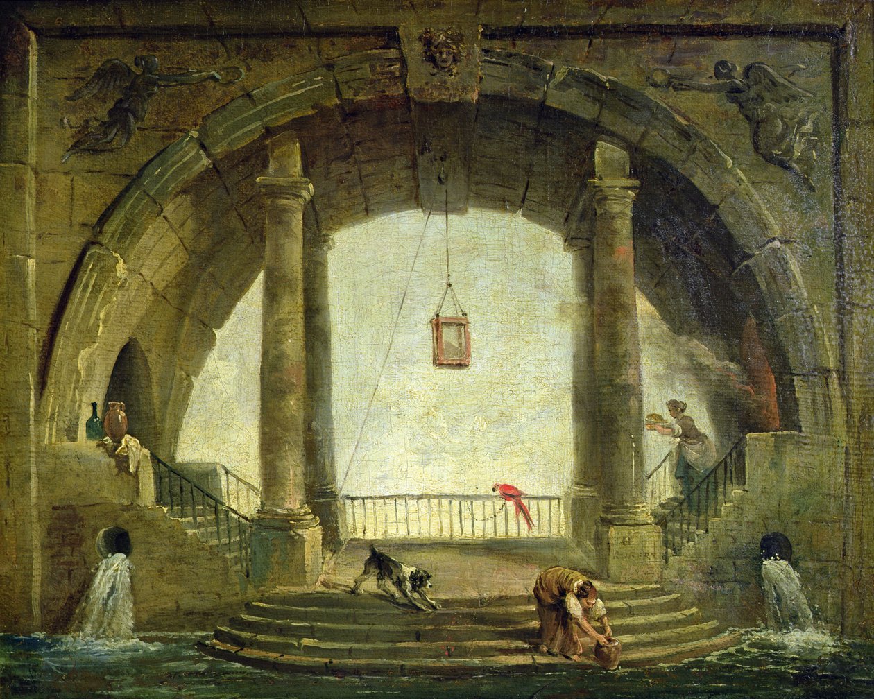Fontänen av Hubert Robert