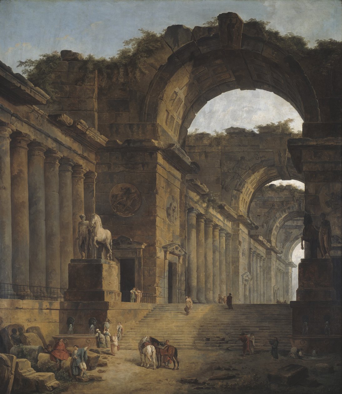 Fontänerna, 1787-88 av Hubert Robert