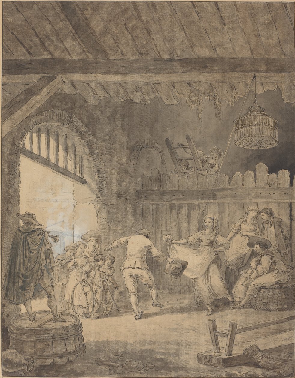 Bondedansen av Hubert Robert