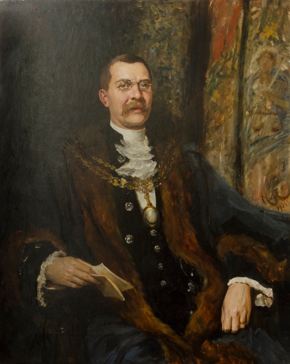 Alderman Sir George Hussey, 1901 av Hubert von Herkomer