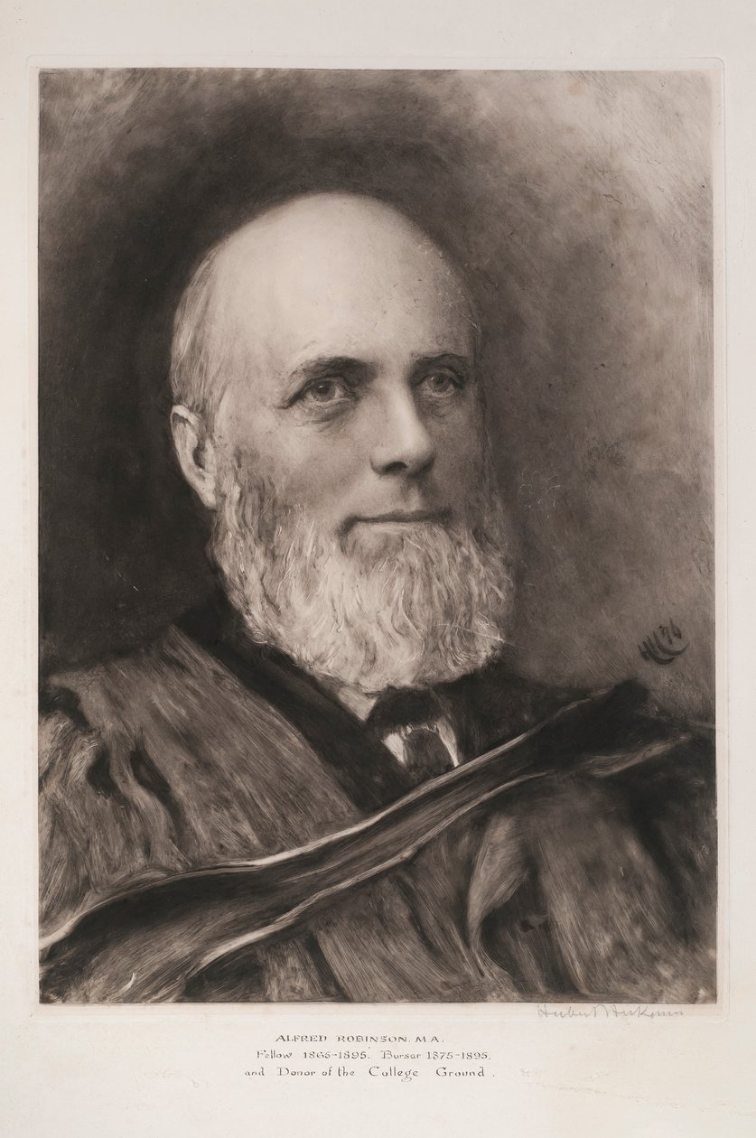 Alfred Robinson, 1896 (monokromt tryck) av Hubert von Herkomer