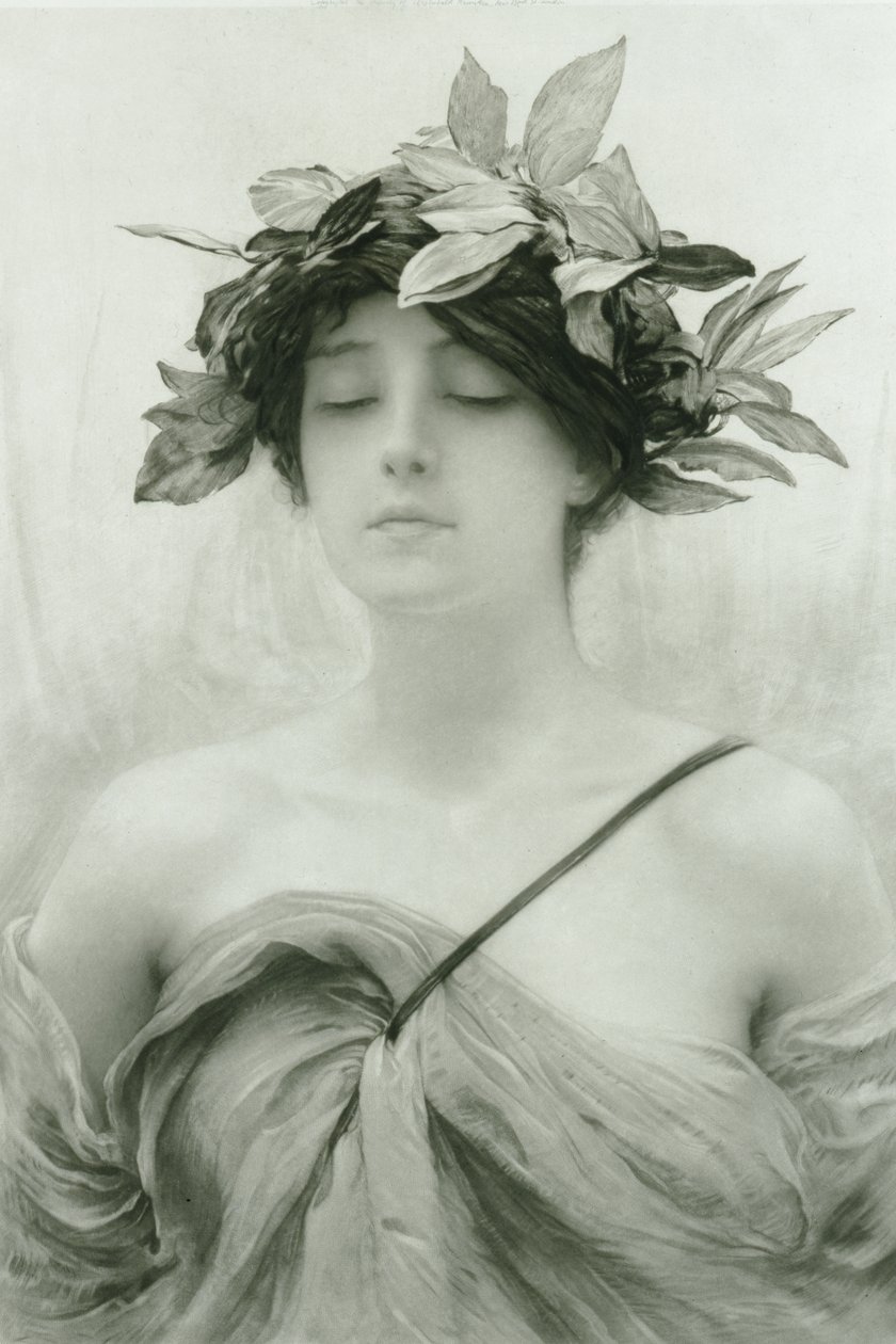 Daphne (gravering med blandad metod) av Hubert von Herkomer