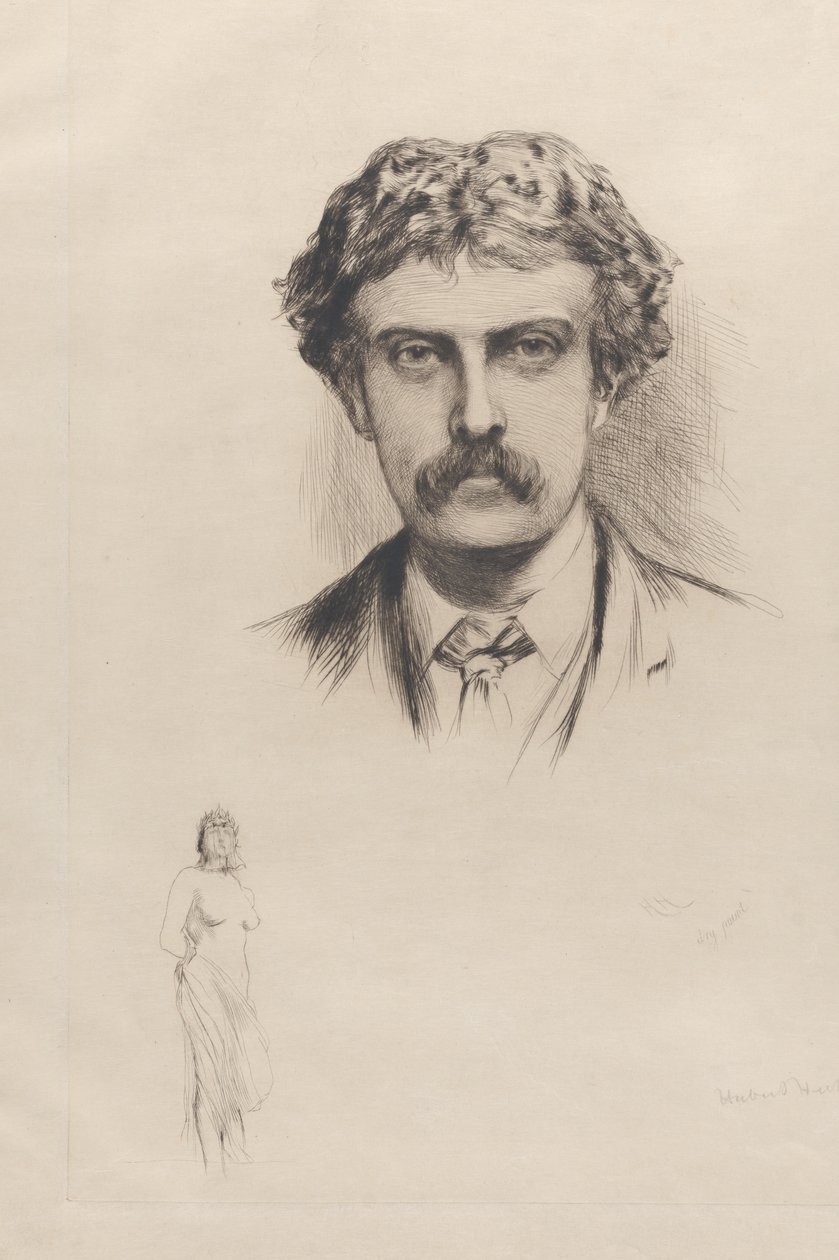 Porträtt av Cecil Lawson, 1882. av Hubert von Herkomer