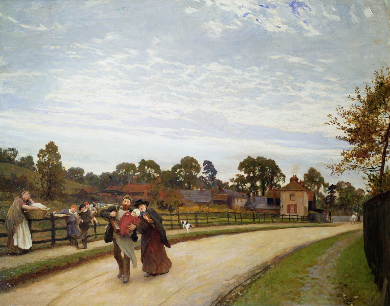 Den förstfödde, 1887 av Hubert von Herkomer