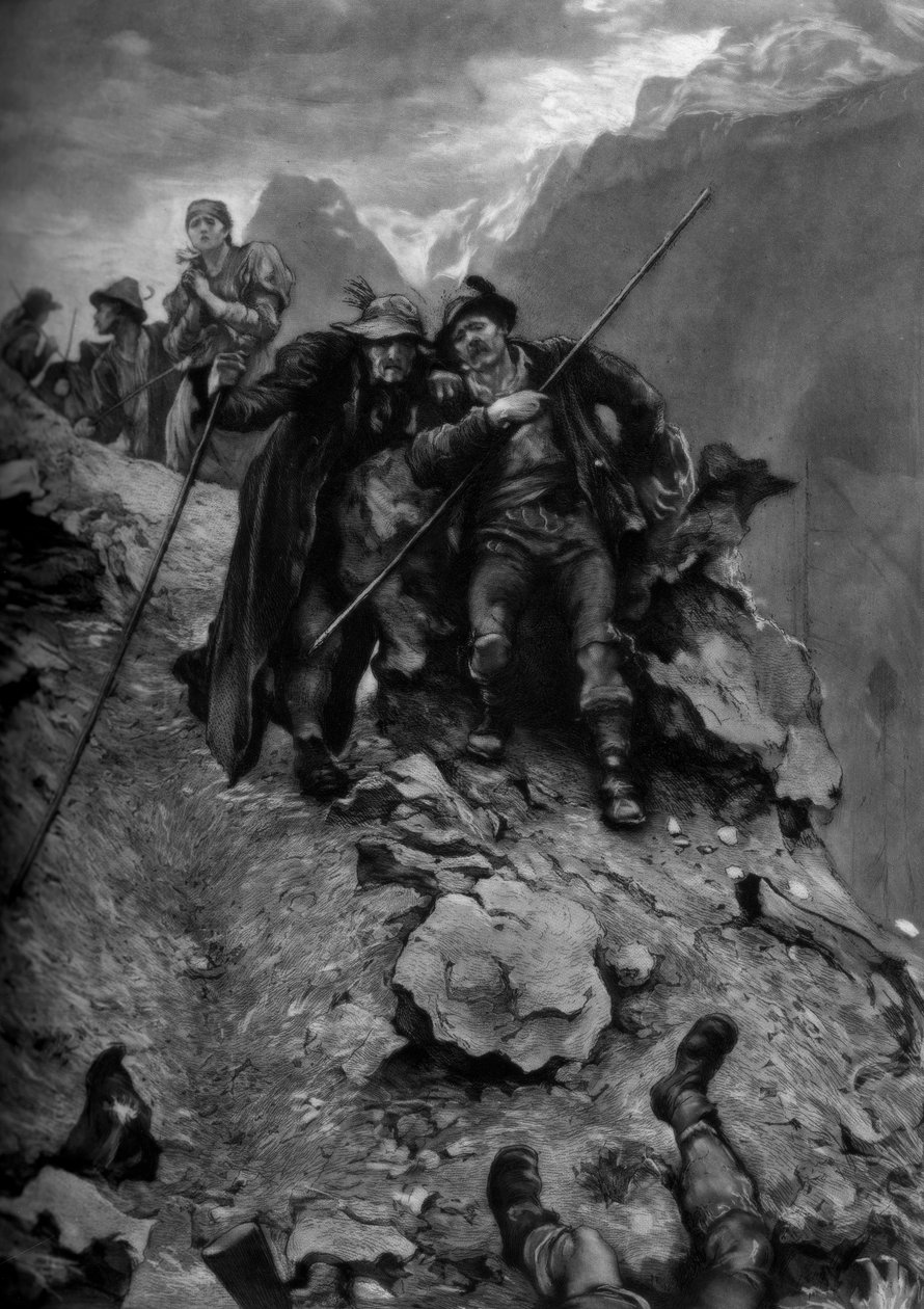 Tjuvskyttarnas öde, 1879 c1880-1882. av Hubert von Herkomer