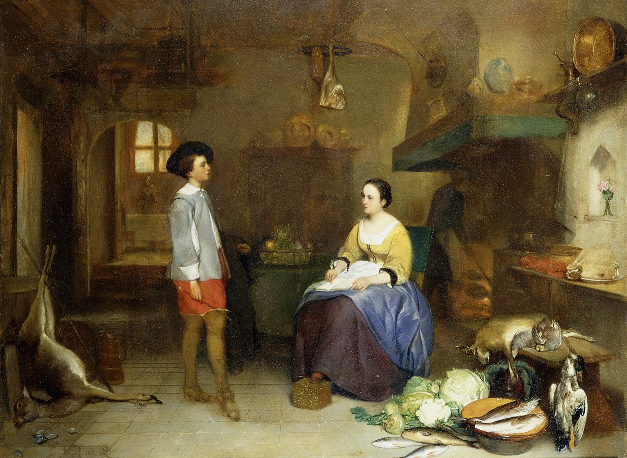 I köket, av Hubertus van Hove