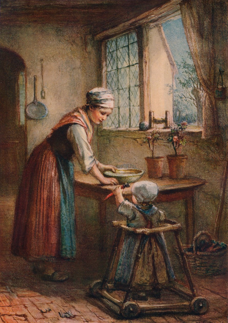 Den unga modern, c1887 av Hugh Carter