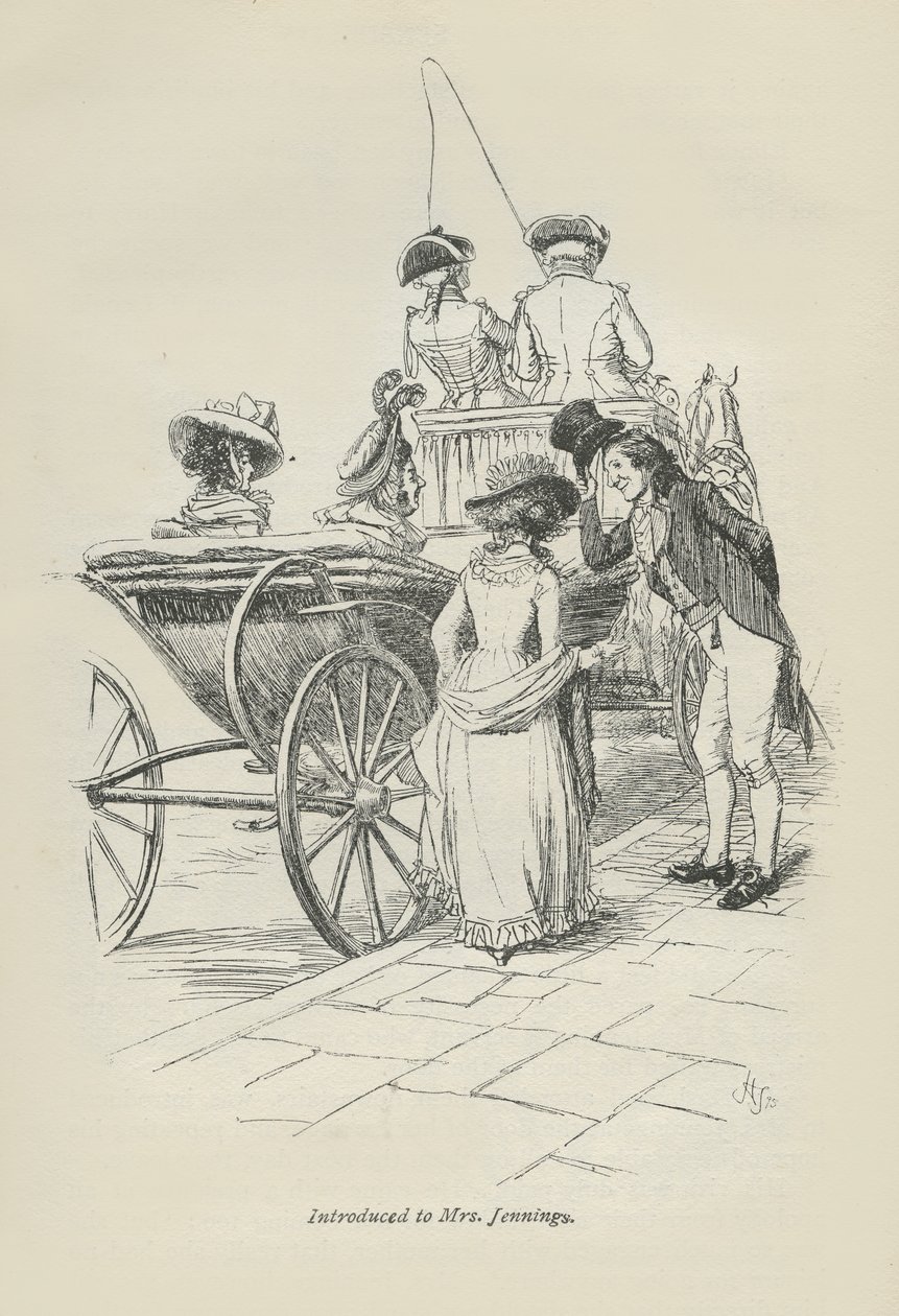 Introducerad till fru Jennings, 1896 av Hugh Thomson