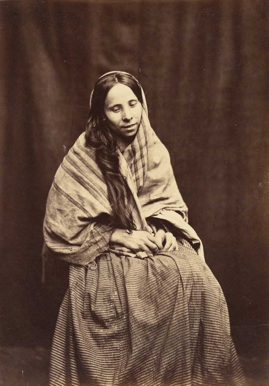 Patient, Surrey County Lunatic Asylum, 1850-55. av Hugh Welch Diamond