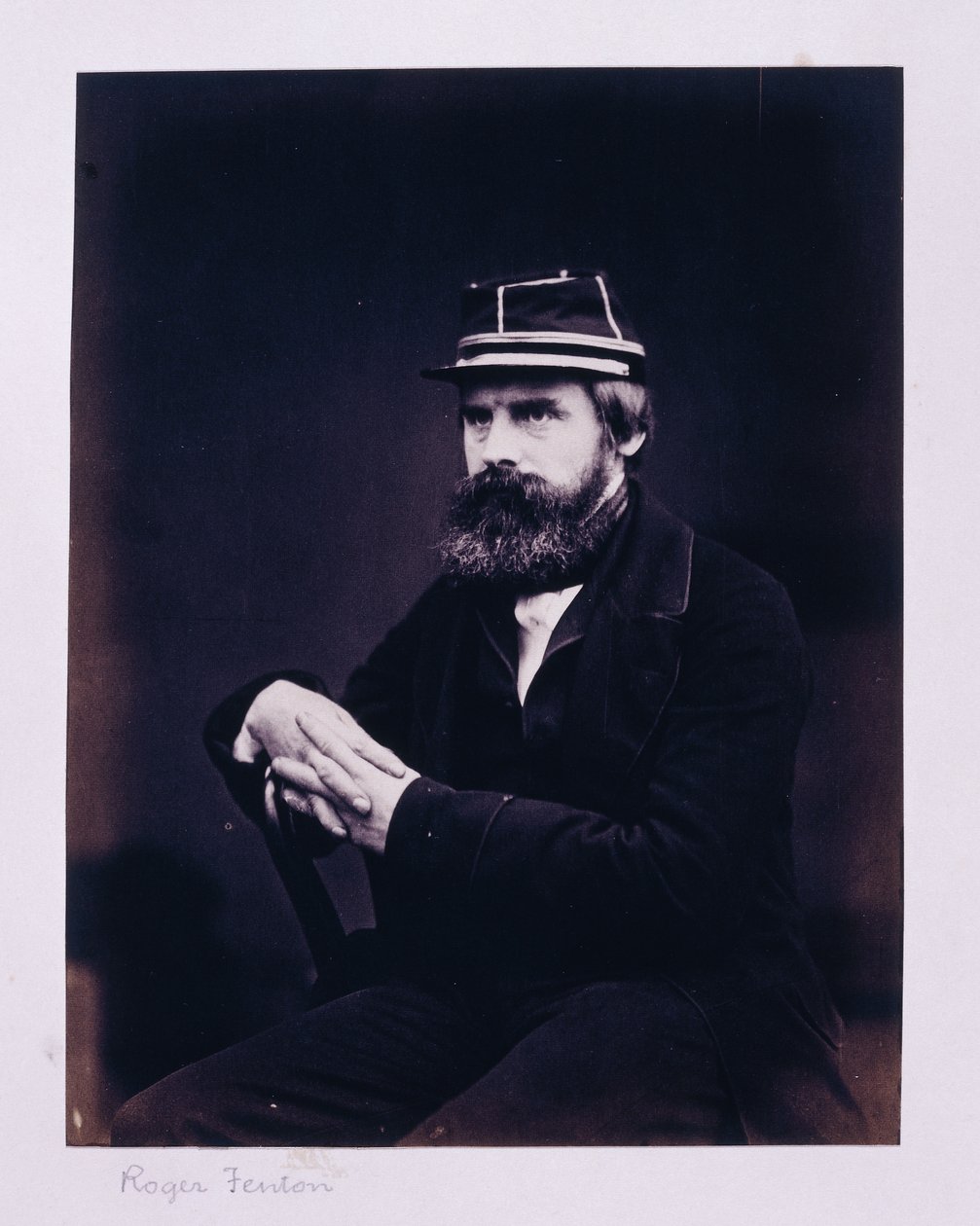 Porträtt av Roger Fenton av Hugh Welch Diamond