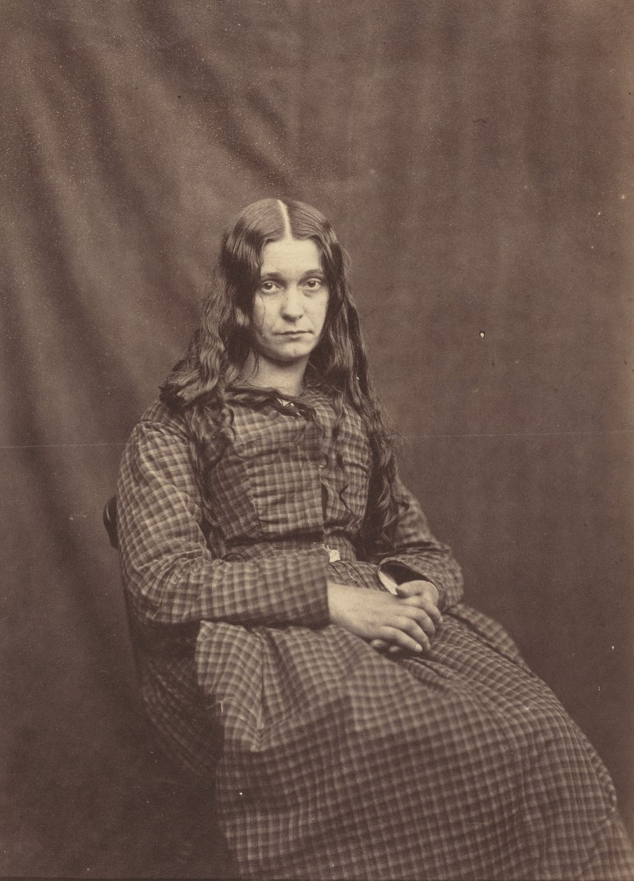 Kvinna, Surrey County Asylum,ca. 1855 (foto) av Hugh Welch Diamond
