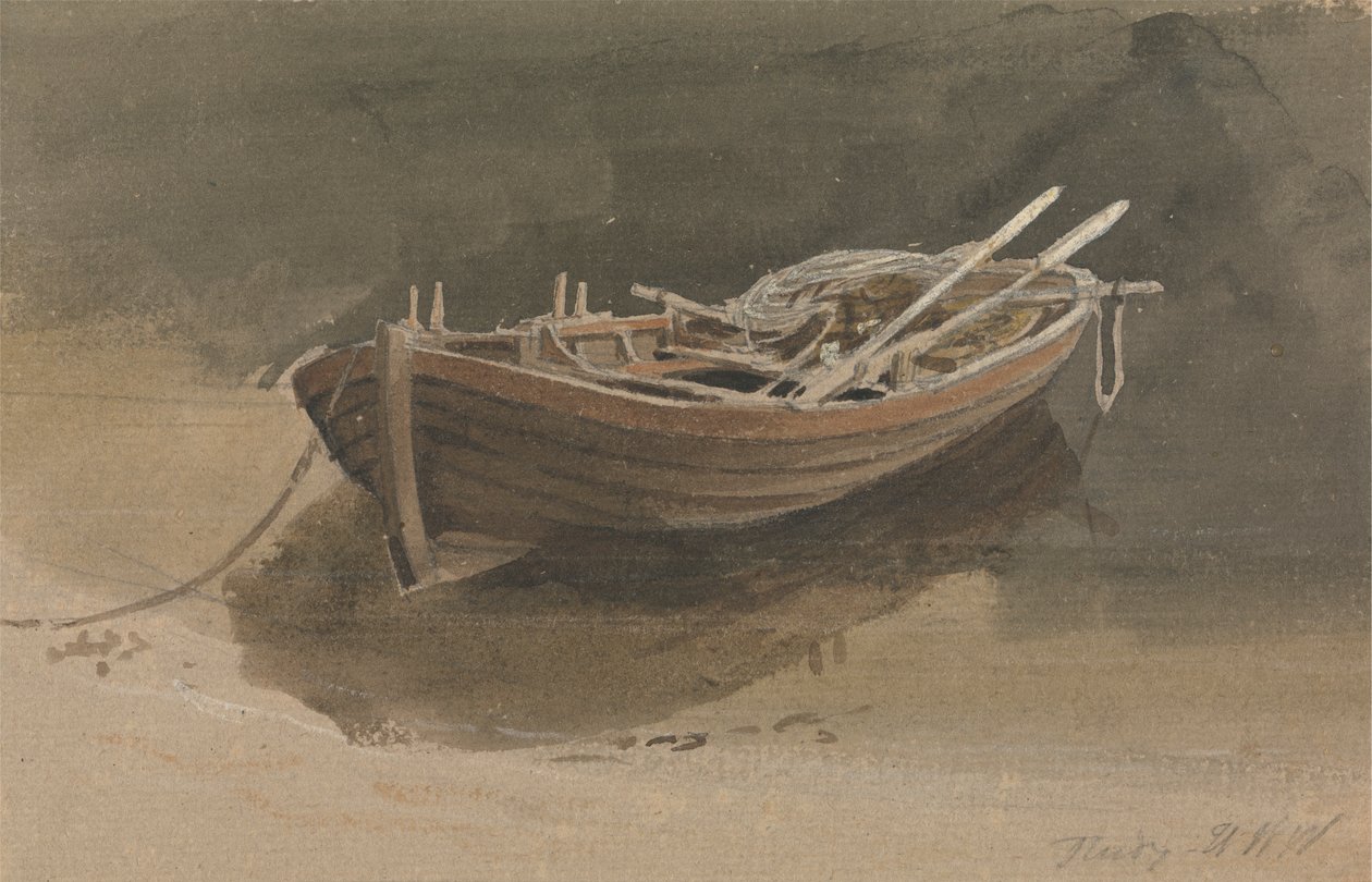 En roddbåt av Hugh William Grecian Williams