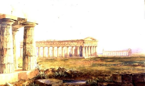 Templen i Paestum av Hugh William Williams