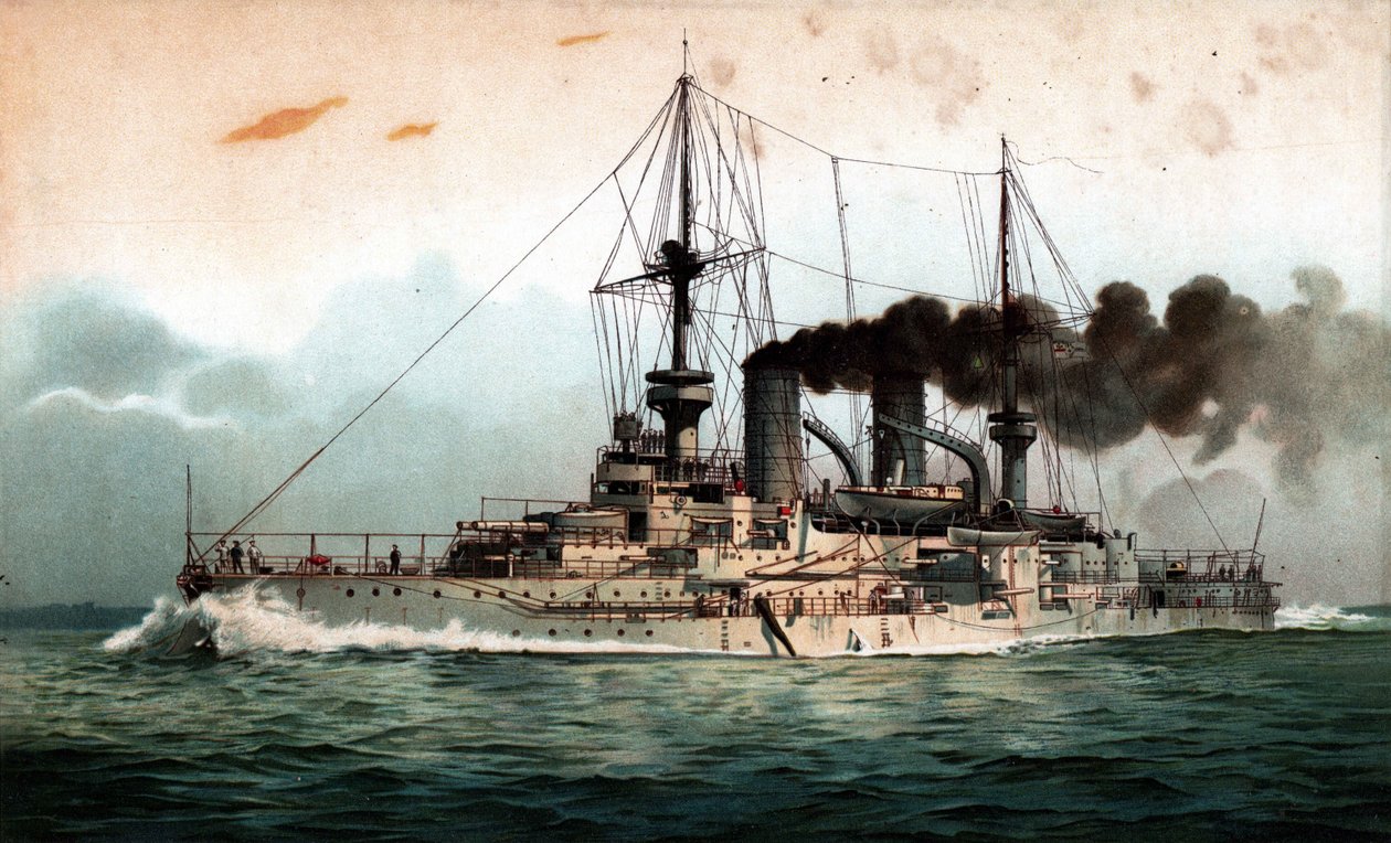 S.M. Slagskeppet Mecklenburg av Hugo Graf