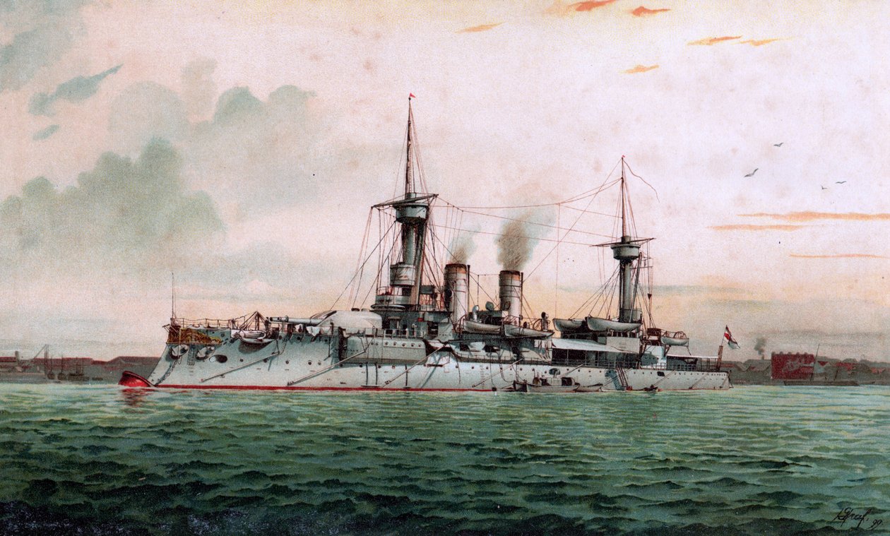 S.M. Slagskeppet Weissenburg av Hugo Graf