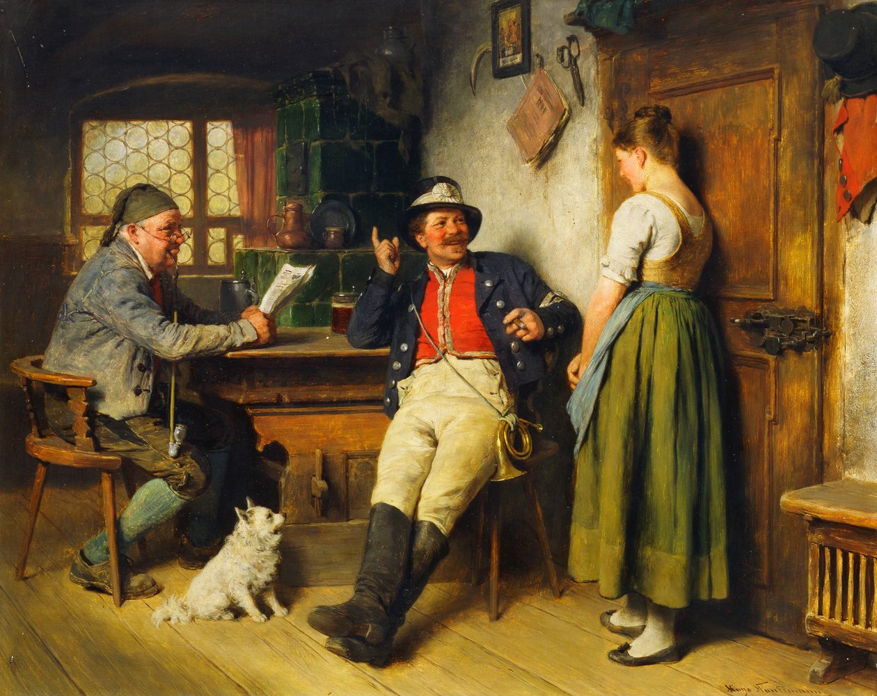 Figurer i ett interiör, 1891 av Hugo Kauffmann