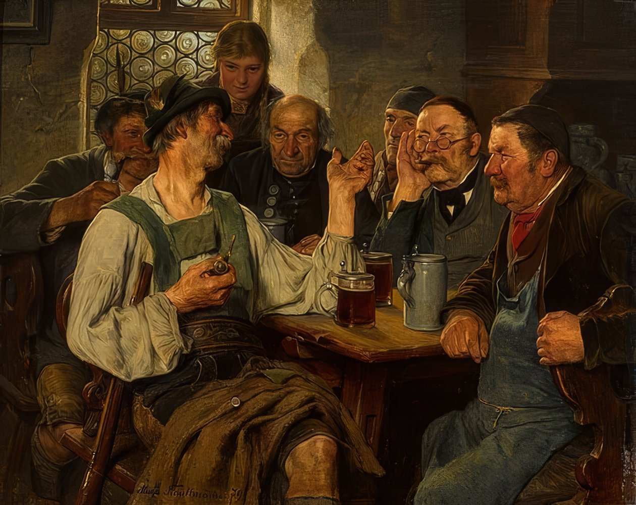 Jägares latin. 1879 av Hugo Kauffmann