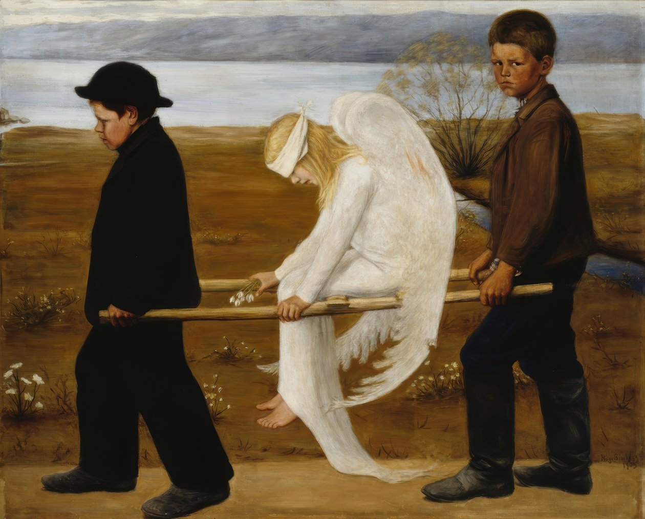 Den sårade ängeln av Hugo Simberg