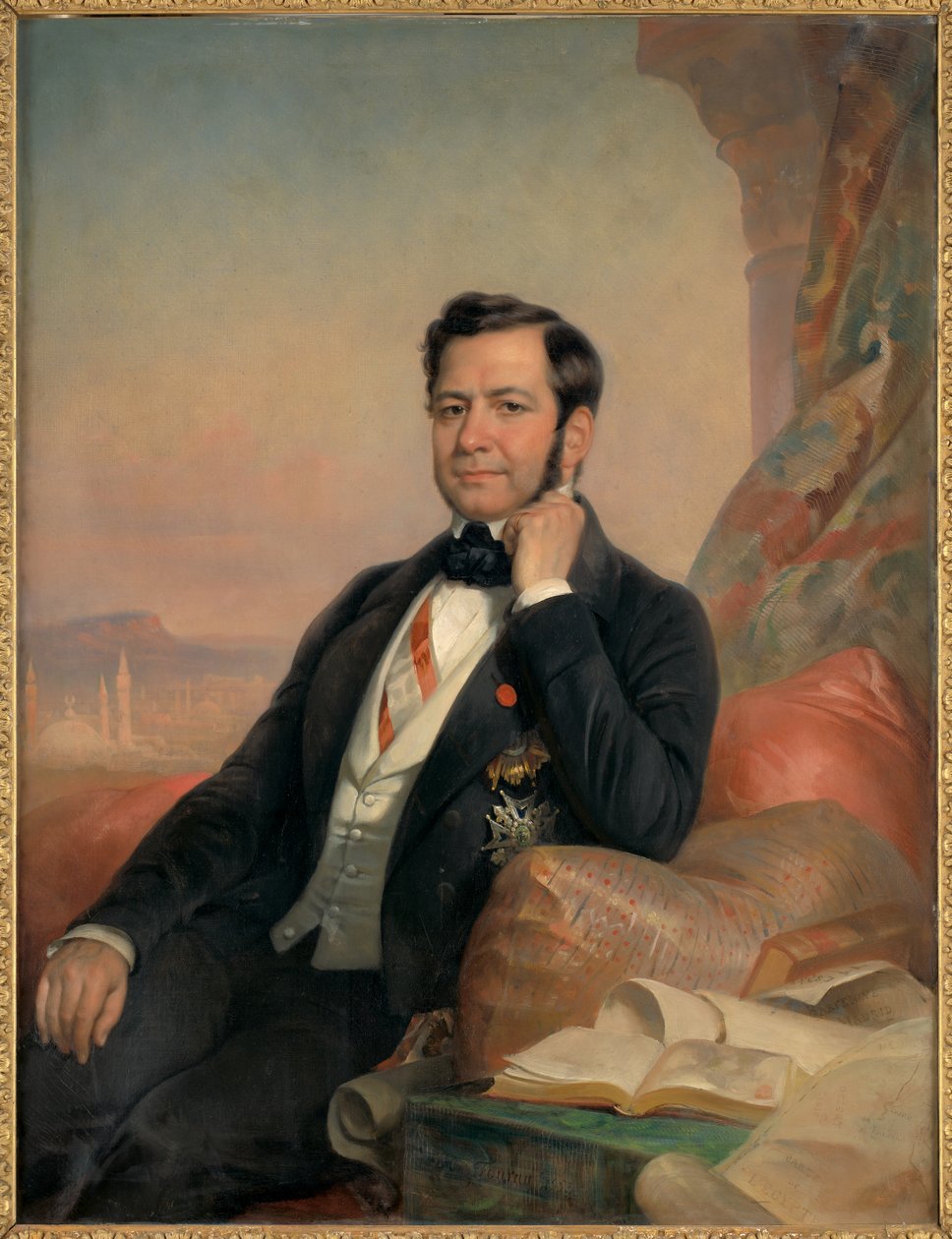 Porträtt av Ferdinand de Lesseps av Hugues Foureau