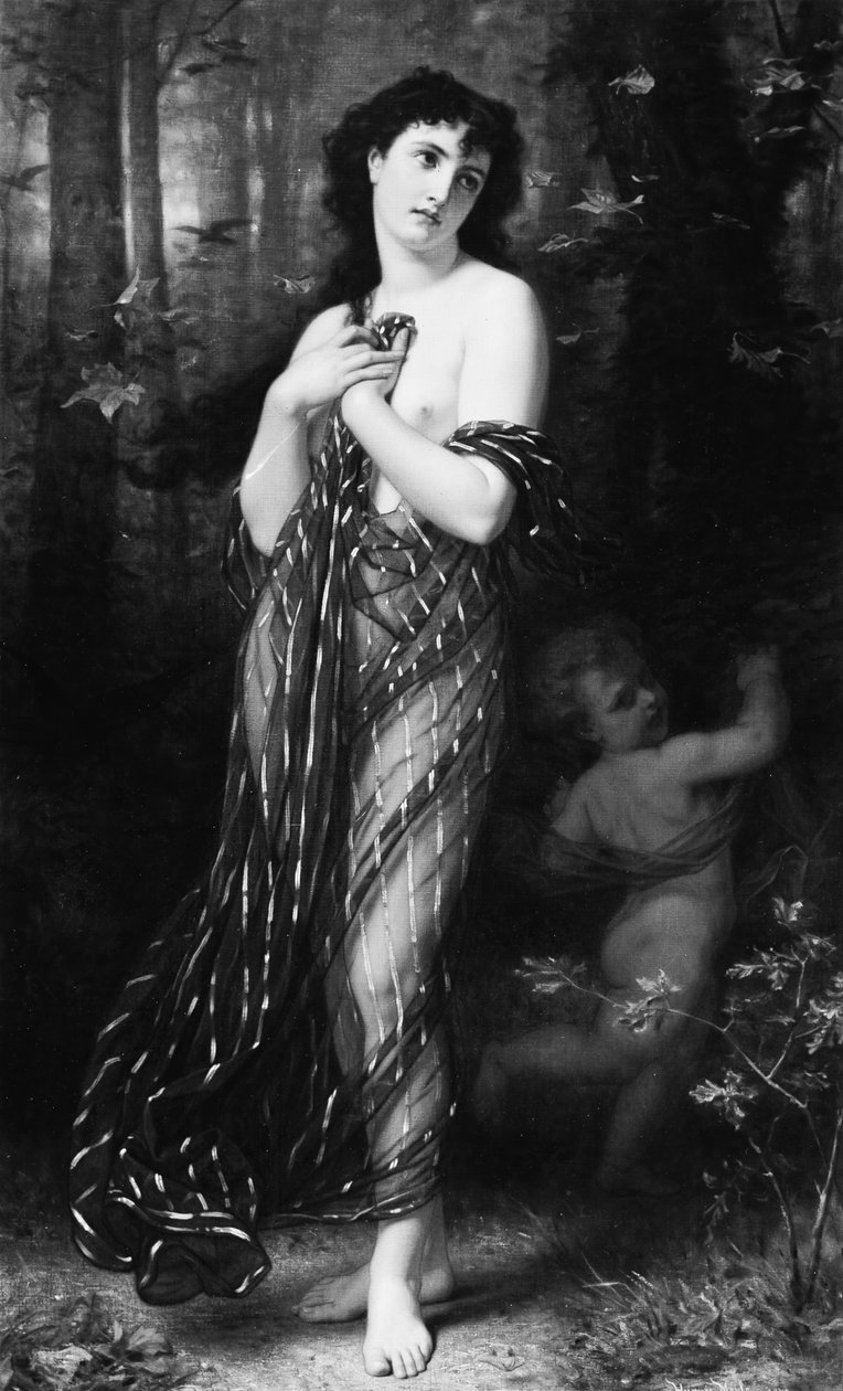 Fallande löv, Allegory of Autumn, 1872. av Hugues Merle