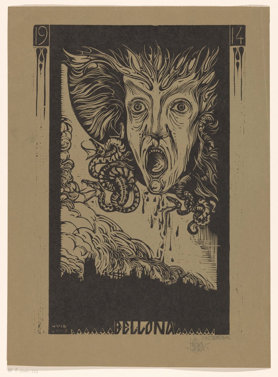 Bellona (titel på objekt) av Huib Luns (signed by artist)