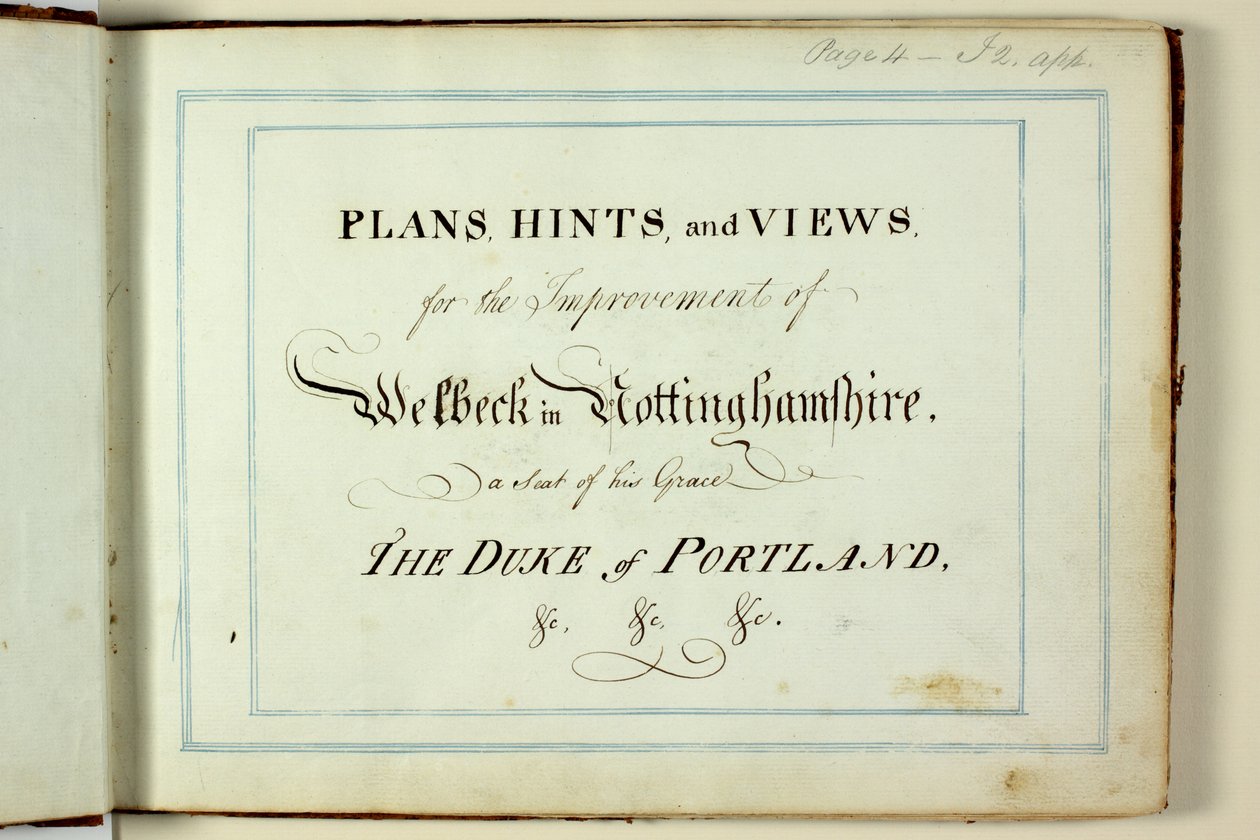 Röd bok: Welbeck av Humphry Repton
