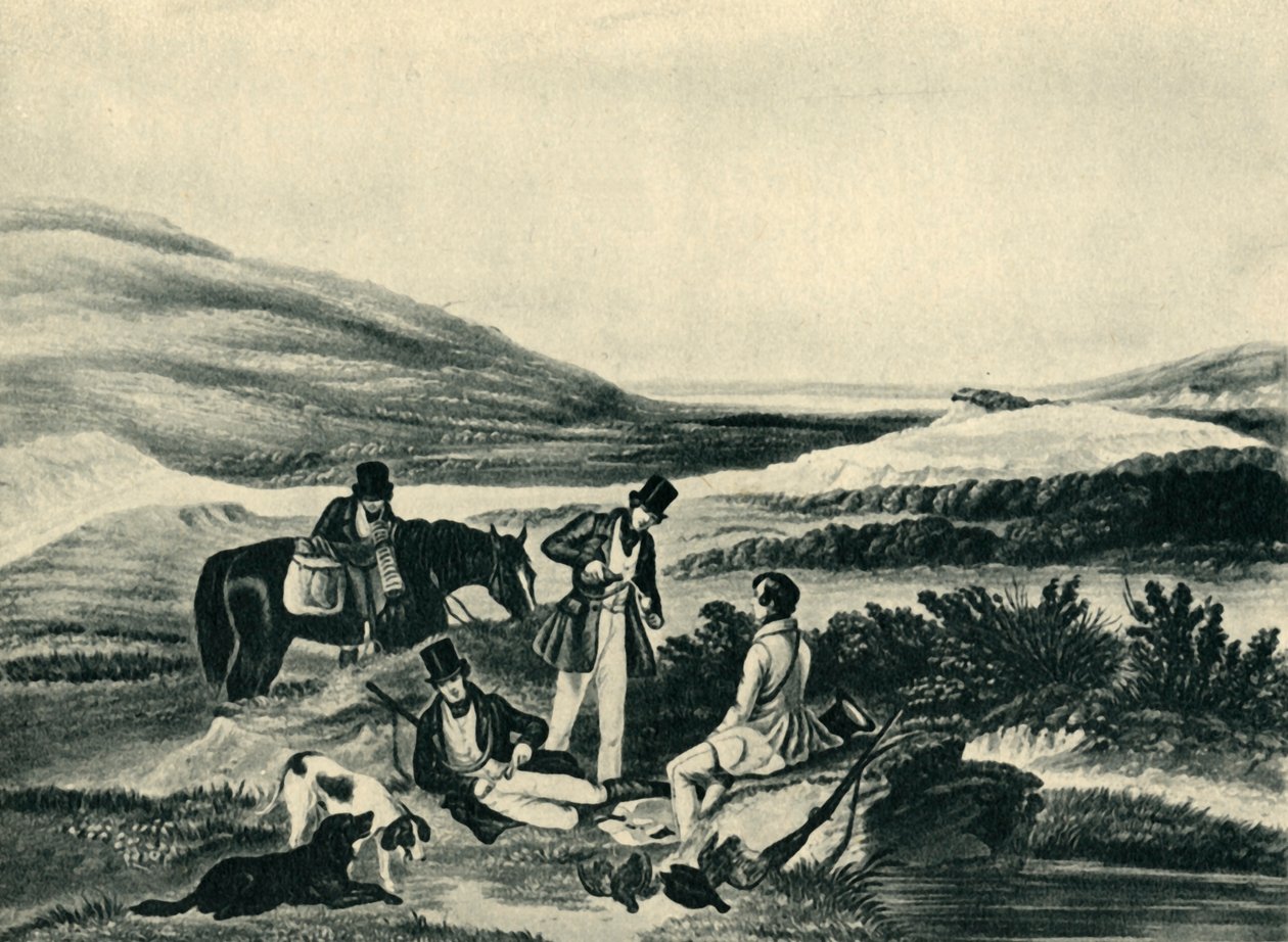 "Rypskjutning av sydlänningen", 1841, 1946. av Hunt