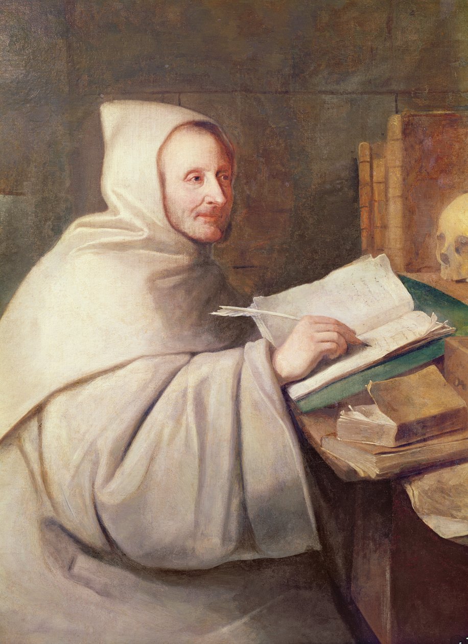 Abbot Armand-Jean le Bouthillier de Rance (1626-1700) av Hyacinthe Francois Rigaud
